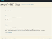 Tablet Screenshot of blogs.amaisd.org